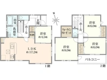 【神奈川県/相模原市中央区田名】田名新築戸建て9号棟 間取り図