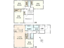 【神奈川県/相模原市中央区田名】田名新築戸建て7号棟 間取り図