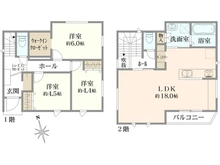 【神奈川県/伊勢原市高森】伊勢原市高森　新築戸建て 間取り図