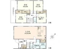 【神奈川県/相模原市中央区光が丘】中央区光が丘新築戸建て1号棟 間取り図