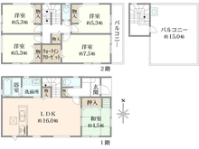 【神奈川県/相模原市緑区元橋本町】相模原市緑区元橋本町　戸建 間取り図