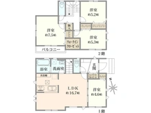 【神奈川県/相模原市緑区二本松】相模原市緑区二本松3丁目　戸建 間取り図