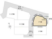 【神奈川県/相模原市緑区上九沢】相模原市緑区上九沢9期　1号棟 区画図