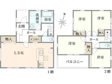 【神奈川県/大和市南林間】大和市南林間9丁目　2号棟 間取り図