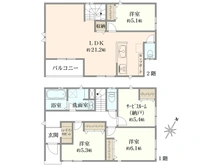 【神奈川県/相模原市南区上鶴間】相模原市南区上鶴間1丁目　新築一戸建て No.3/全4棟 間取り図