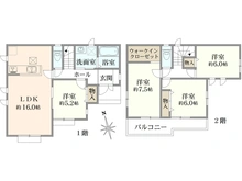 【神奈川県/大和市下鶴間】～新築戸建～ 大和市下鶴間　C号棟 間取り図
