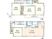 【東京都/町田市鶴川】町田市鶴川3丁目　戸建 間取り図