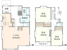 【東京都/町田市金井】町田市金井1丁目　戸建 間取り図