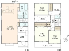 【東京都/町田市木曽西】～新築戸建～ 町田市木曽西3丁目I期　1号棟 間取り図