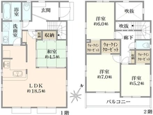 【東京都/町田市木曽西】～新築戸建～ 町田市木曽西3丁目I期　3号棟 間取り図