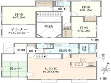 【東京都/町田市金井】～新築戸建～ 町田市金井8丁目 間取り図