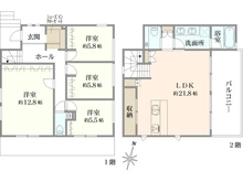 【神奈川県/横浜市保土ケ谷区月見台】横浜市保土ヶ谷区月見台戸建～CharmeRoger月見台～ 間取り図