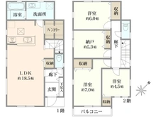 【神奈川県/横浜市南区別所中里台】南区別所中里台　新築戸建　5号棟/全9棟 間取り図