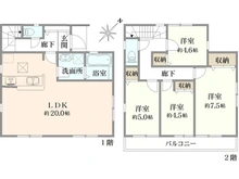 【神奈川県/横浜市南区別所中里台】南区別所中里台　新築戸建　6号棟/全9棟 間取り図