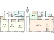 【神奈川県/横浜市保土ケ谷区常盤台】保土ヶ谷区常盤台　戸建 間取り図