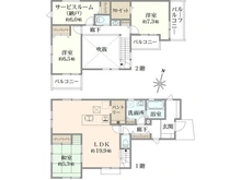 【神奈川県/横浜市泉区新橋町】泉区新橋町　新築戸建 間取り図