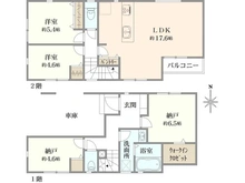 【神奈川県/横浜市神奈川区三ツ沢下町】神奈川区三ツ沢下町全3棟　2号棟 間取り図