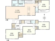 【神奈川県/横浜市神奈川区三ツ沢下町】神奈川区三ツ沢下町全3棟　3号棟 間取り図