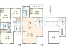 【神奈川県/横浜市保土ケ谷区岩井町】横浜市保土ケ谷区岩井町　新築戸建 間取り図
