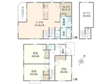 【神奈川県/横浜市南区六ツ川】南区六ツ川二丁目　新築戸建 間取り図