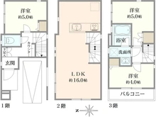 【神奈川県/横浜市西区境之谷】西区境之谷　戸建 間取り図