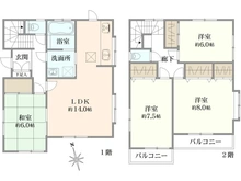 【東京都/世田谷区尾山台】世田谷区尾山台1丁目　中古戸建 間取り図