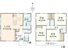 【神奈川県/横浜市保土ケ谷区権太坂】保土ヶ谷区権太坂1丁目　新築戸建 間取り図