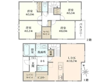 【神奈川県/相模原市緑区東橋本】相模原市緑区東橋本　新築戸建　5号棟 間取り図