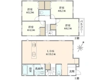 【神奈川県/横浜市南区別所中里台】南区別所中里台　新築戸建 間取り図