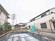 【神奈川県/鎌倉市岡本】鎌倉市岡本2丁目新築戸建　2号棟 現地（建築前）：2号棟（全２棟）奥側が2号棟