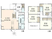 【神奈川県/横浜市保土ケ谷区新井町】保土ヶ谷区新井町　新築戸建 間取り図
