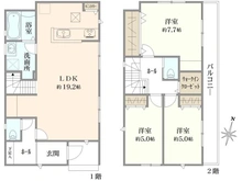 【神奈川県/横浜市保土ケ谷区法泉】保土ヶ谷区法泉3丁目4号棟　新築戸建 間取り図