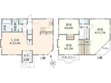 【神奈川県/横浜市神奈川区松見町】横浜市神奈川区松見町2丁目　戸建 間取り図