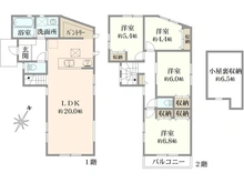 【神奈川県/横浜市中区本牧町】中区本牧町2丁目　新築戸建　B号棟（全2棟） 間取り図
