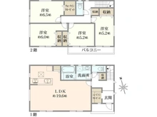 【神奈川県/横浜市保土ケ谷区仏向町】保土ヶ谷区仏向町　新築戸建　B号棟（全2棟） 間取り図
