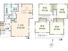 【神奈川県/横浜市神奈川区菅田町】神奈川区菅田町　新築戸建　1号棟/全2棟 間取り図