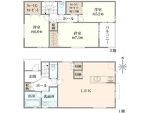 【神奈川県/横浜市南区清水ケ丘】南区清水ヶ丘　新築戸建C号棟 間取り図