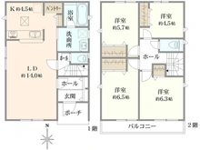【神奈川県/横浜市瀬谷区阿久和西】横浜市瀬谷区阿久和西4丁目　3号棟 間取り図