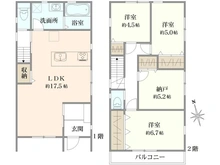 【神奈川県/横浜市神奈川区西寺尾】神奈川区西寺尾1丁目　新築戸建2号棟/全2区棟 間取り図