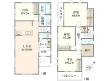 【神奈川県/横浜市中区本郷町】中区本郷町3丁目　新築戸建A号棟 間取り図