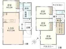 【神奈川県/横浜市中区本郷町】中区本郷町3丁目　新築戸建B号棟 間取り図