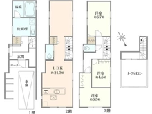 【神奈川県/横浜市神奈川区松本町】松本4丁目　新築戸建 間取り図