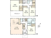 【神奈川県/横浜市保土ケ谷区宮田町】保土ケ谷区宮田町3丁目　中古戸建 間取り図