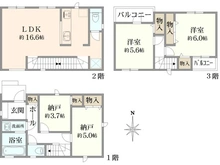 【神奈川県/横浜市南区睦町】南区睦町新築戸建C号棟（全4棟） 間取り図