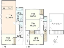 【神奈川県/横浜市神奈川区菅田町】神奈川区菅田町新築戸建2号棟（全12区画） 間取り図