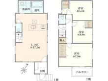 【神奈川県/横浜市神奈川区菅田町】神奈川区菅田町　新築戸建 1号棟/全2棟 間取り図