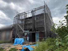 【神奈川県/横浜市都筑区勝田町】都筑区勝田町 新築戸建て 建築中の外観