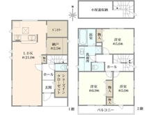 【神奈川県/横浜市都筑区勝田町】都筑区勝田町 新築戸建て 間取り図