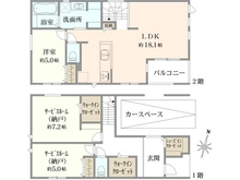 【神奈川県/横浜市南区中村町】南区中村町4丁目　借地権付き新築戸建3号棟/全3棟 間取り図