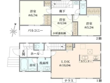 【神奈川県/横浜市中区西之谷町】中区西之谷町　新築戸建 間取り図
